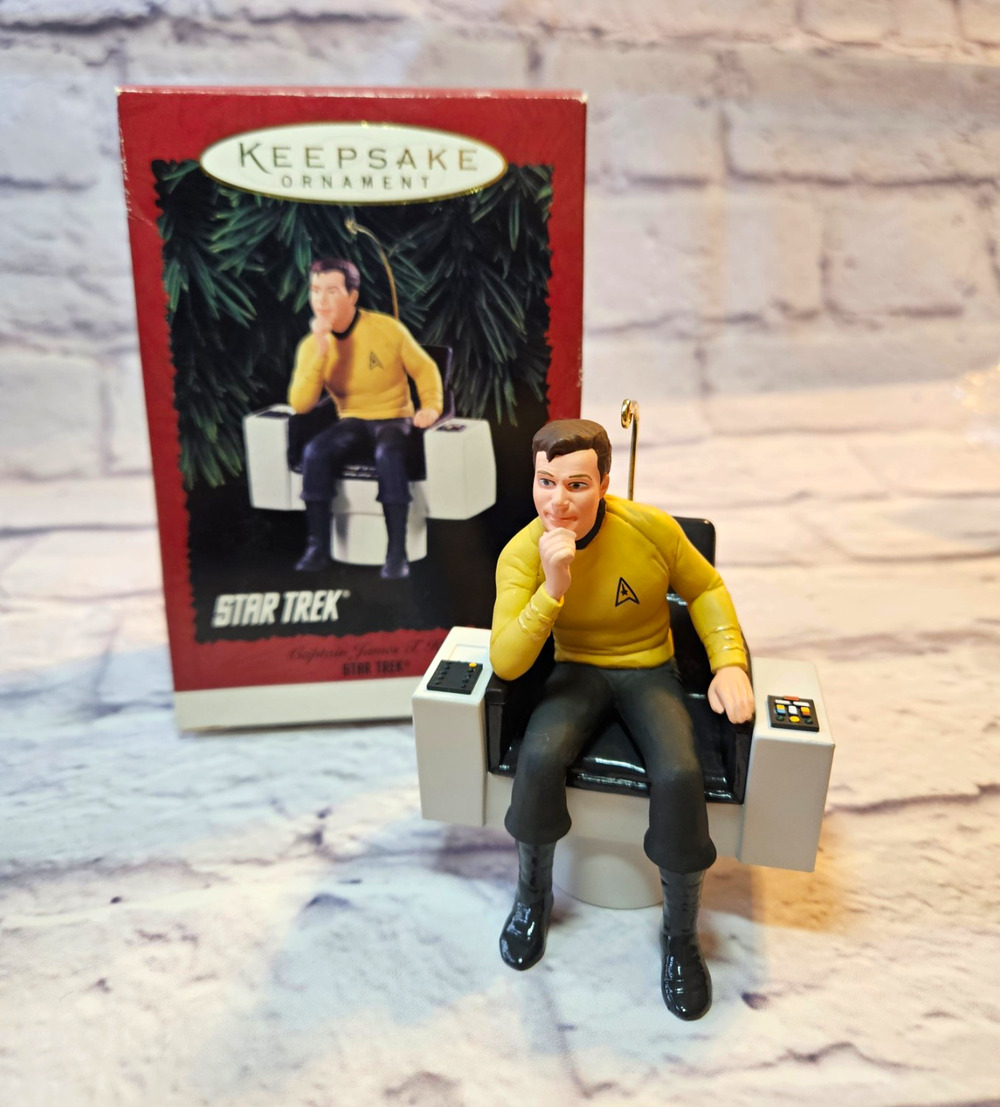 1995 Hallmark Star Trek Captain Kirk Keepsake Ornament QX15539 VTG